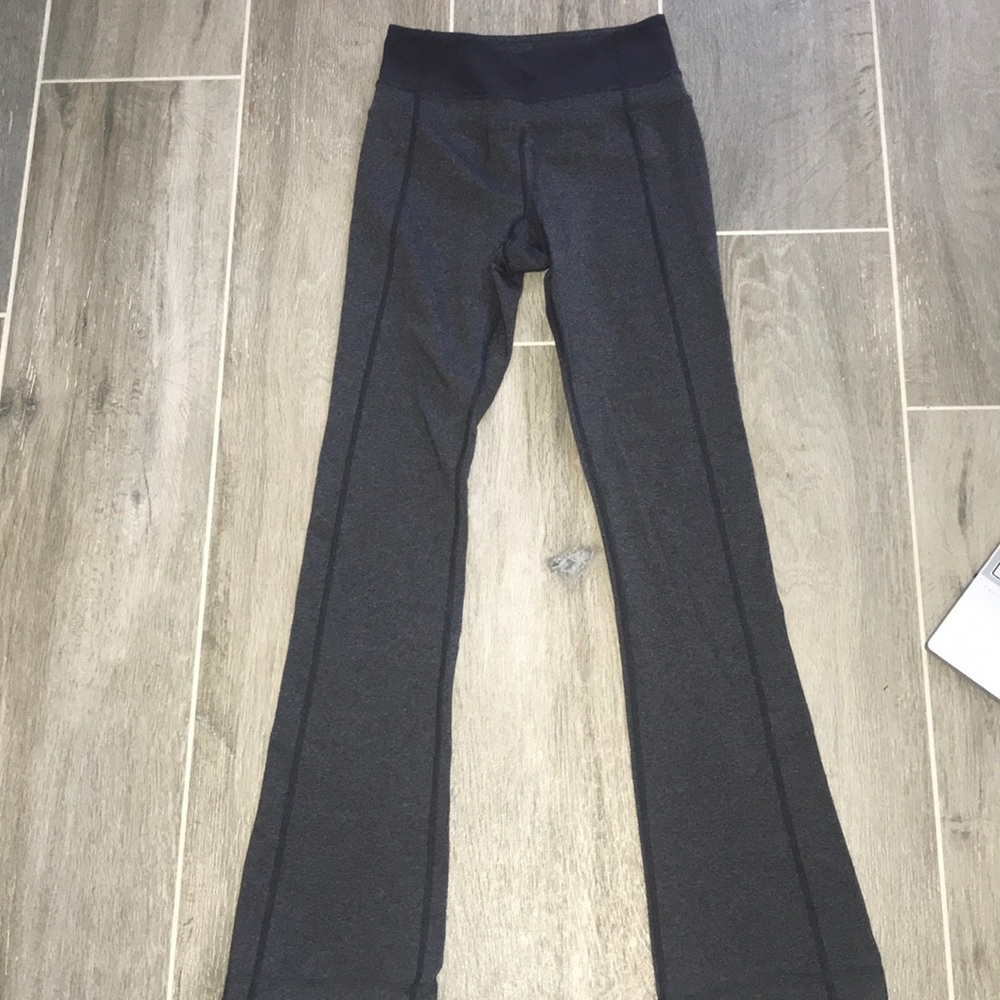 Lululemon grey flare tight.